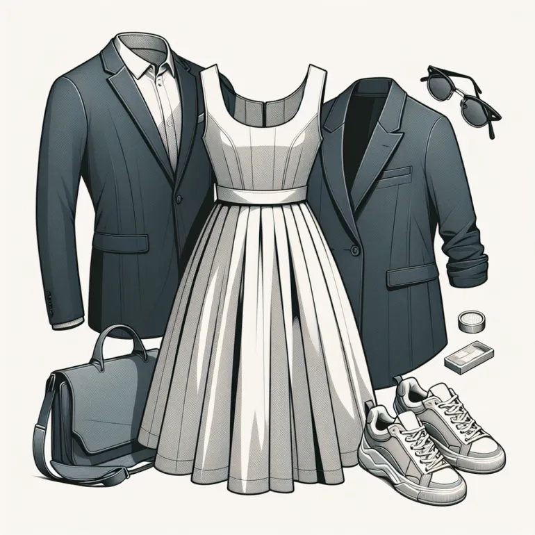 Платье-пиджак с кроссовками: Современный тренд в мире моды