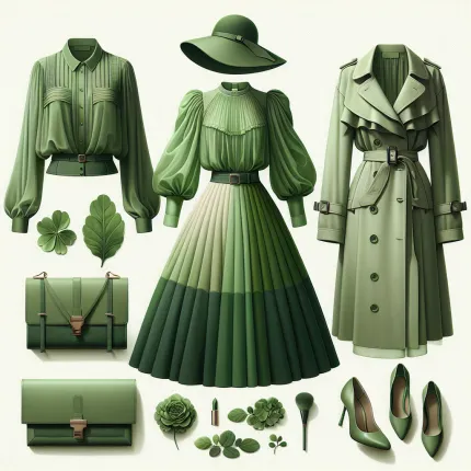 Салатовый цвет в одежде: сочетания и стильные решения