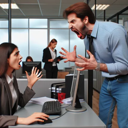 Скандал в офисе: Сульянов орет на сотрудницу