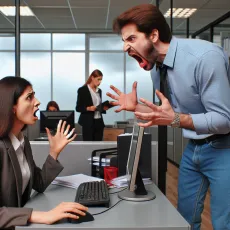 Скандал в офисе: Сульянов орет на сотрудницу
